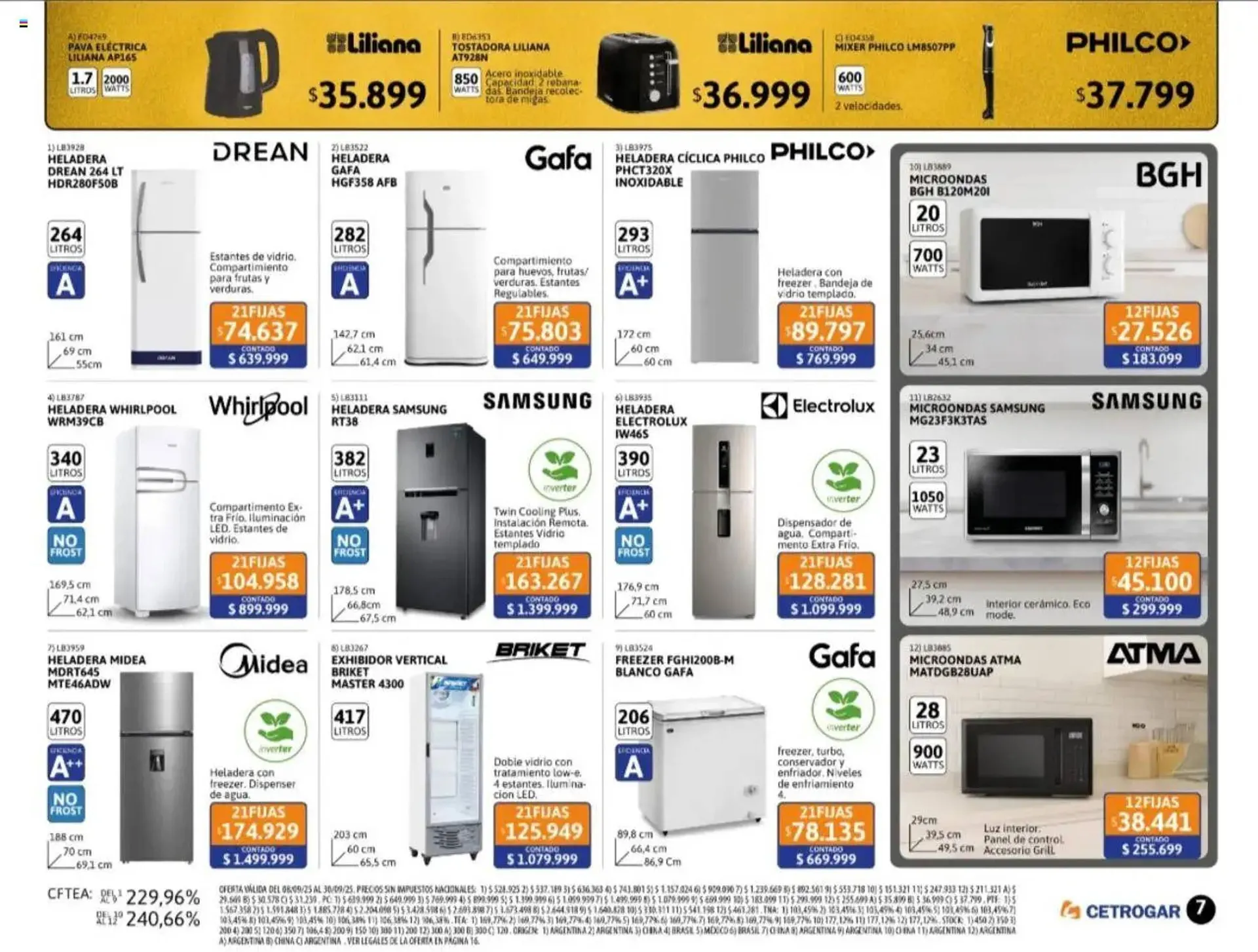 Ofertas de Catálogo Cetrogar 22 de septiembre al 1 de octubre 2025 - Página 7 del catálogo
