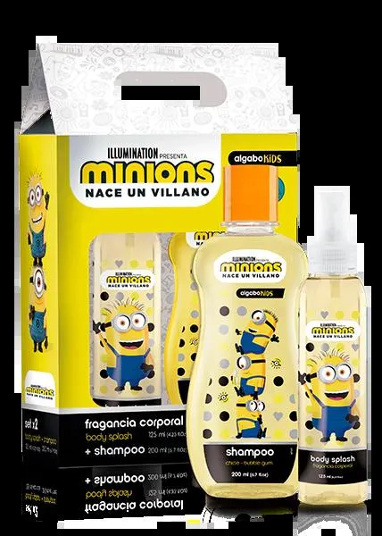 Shampoo y fragancia corporal minions