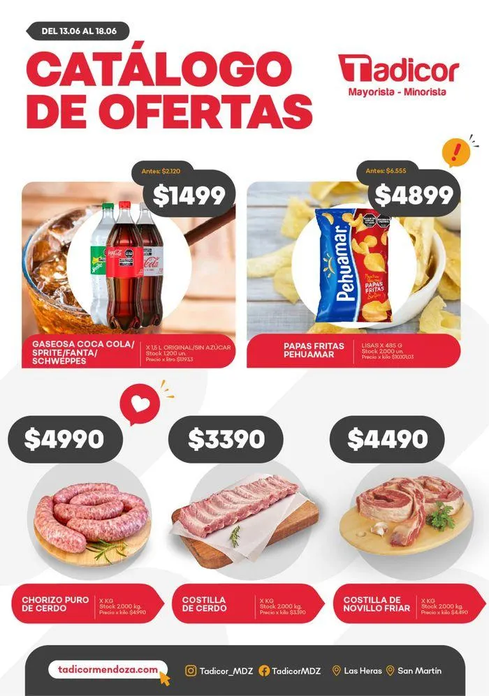 Ofertas de Catálogo de Ofertas Supermercados Tadicor 13 de junio al 18 de junio 2024 - Página 1 del catálogo