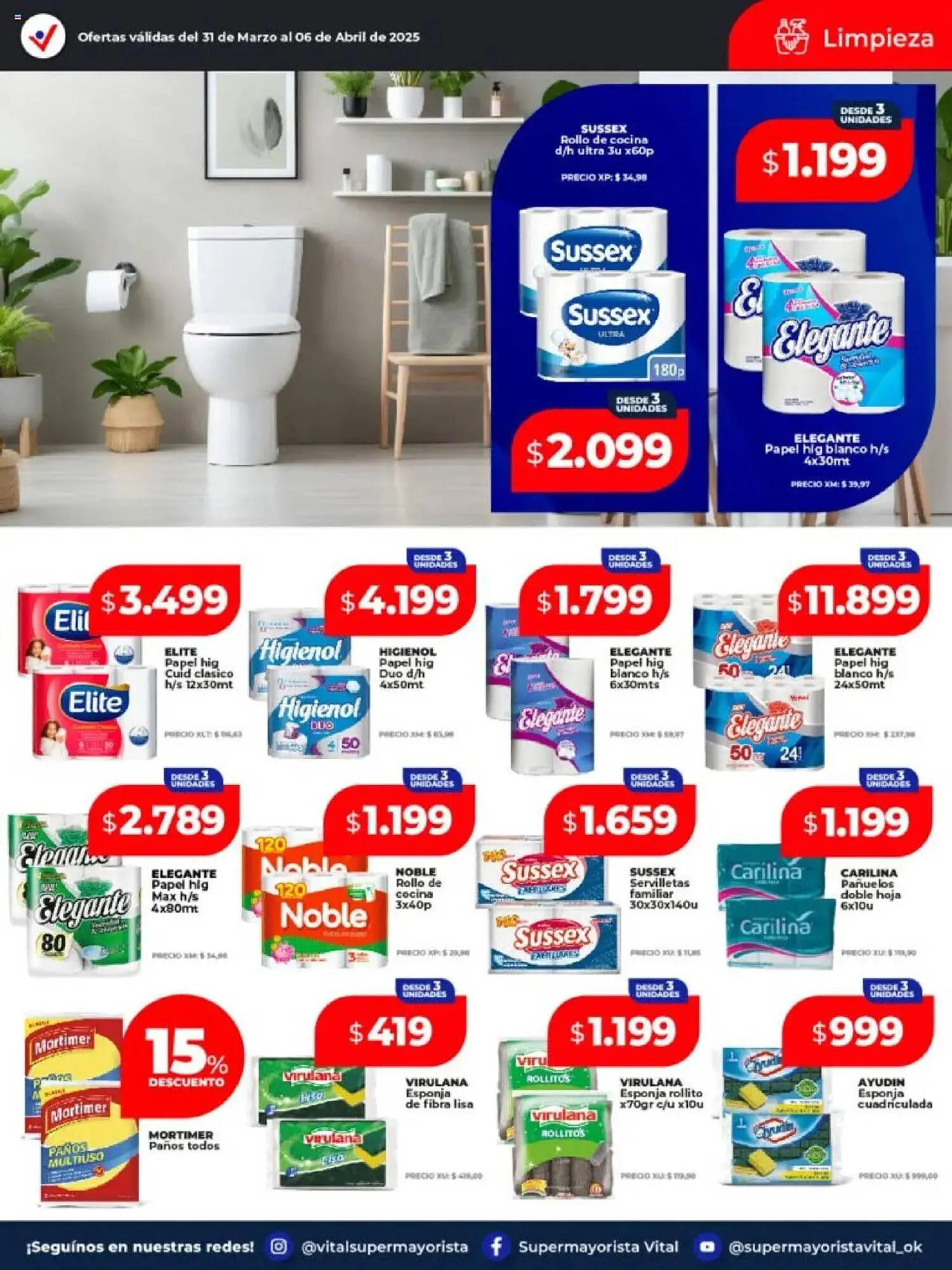 Ofertas de Catálogo Supermayorista Vital 31 de marzo al 6 de abril 2025 - Página 11 del catálogo