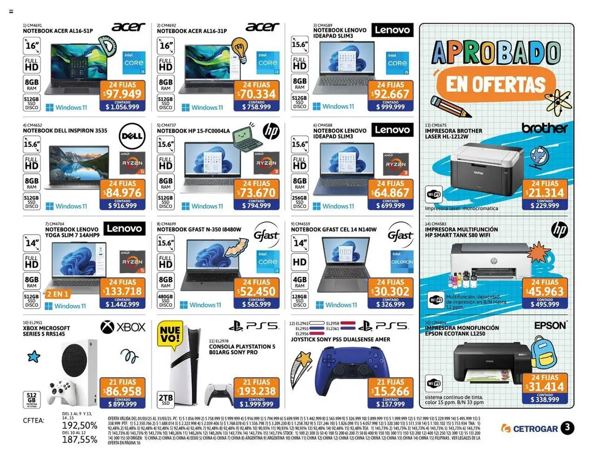 Ofertas de Catálogo Cetrogar 1 de marzo al 31 de marzo 2025 - Página 3 del catálogo