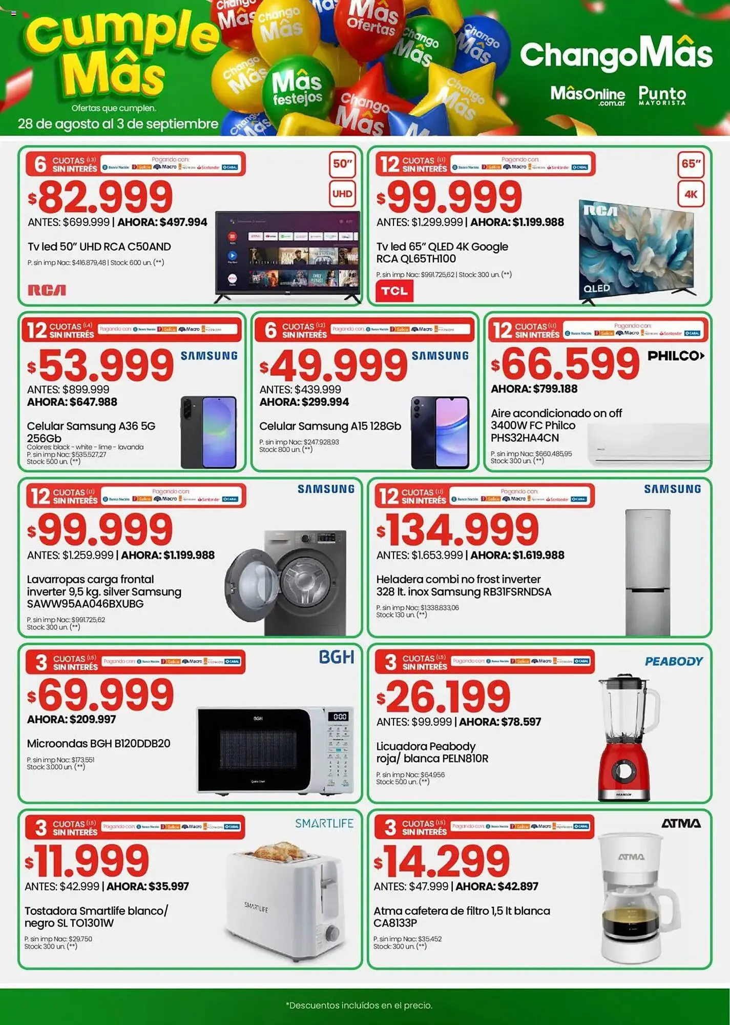 Ofertas de Catálogo Changomas 28 de agosto al 3 de septiembre 2025 - Página 8 del catálogo