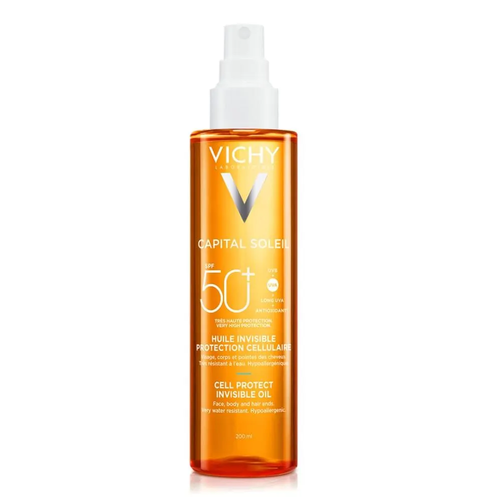 Aceite Solar Invisible Vichy Capital Soleil Cell Protect Spf 50+ x 200 ml