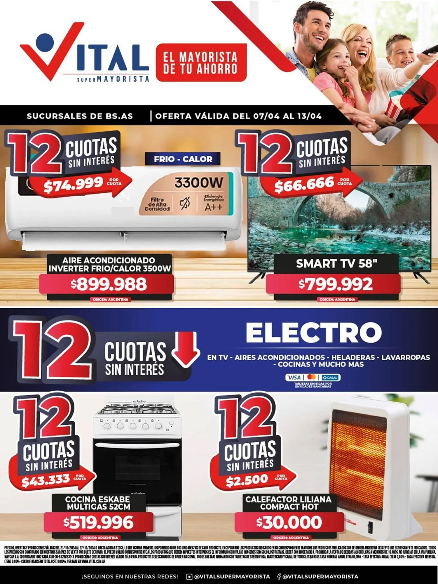 Ofertas de Catálogo Supermayorista Vital 7 de abril al 13 de abril 2025 - Página 1 del catálogo