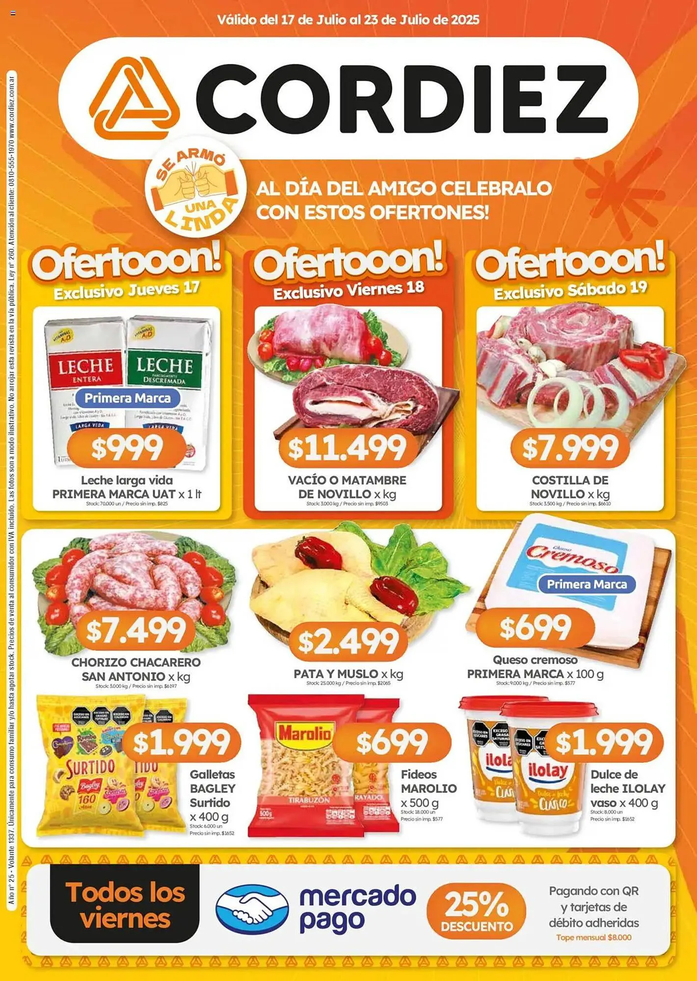 Ofertas de Catálogo Cordiez 17 de julio al 23 de julio 2025 - Página 1 del catálogo