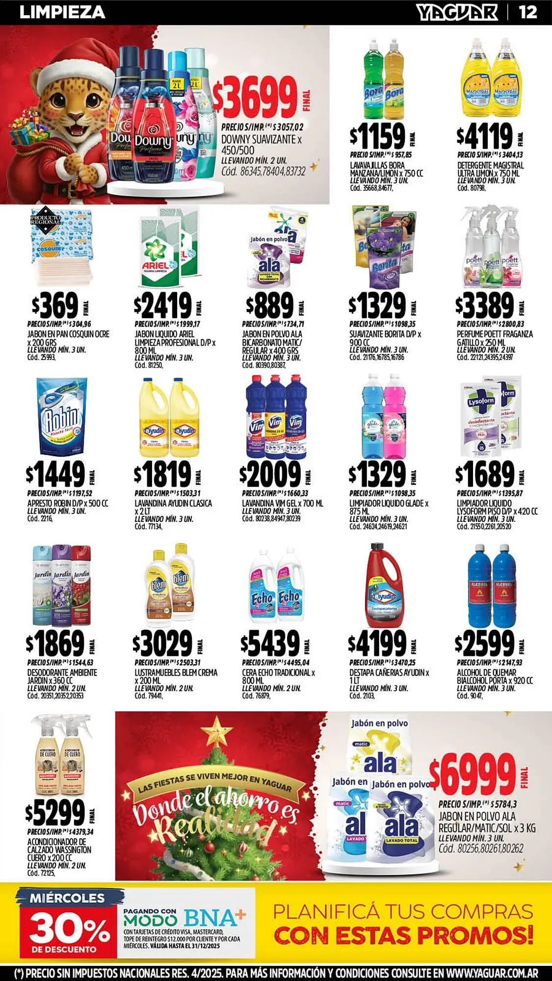Ofertas de Catálogo Supermercados Yaguar 22 de diciembre al 28 de diciembre 2025 - Página 14 del catálogo