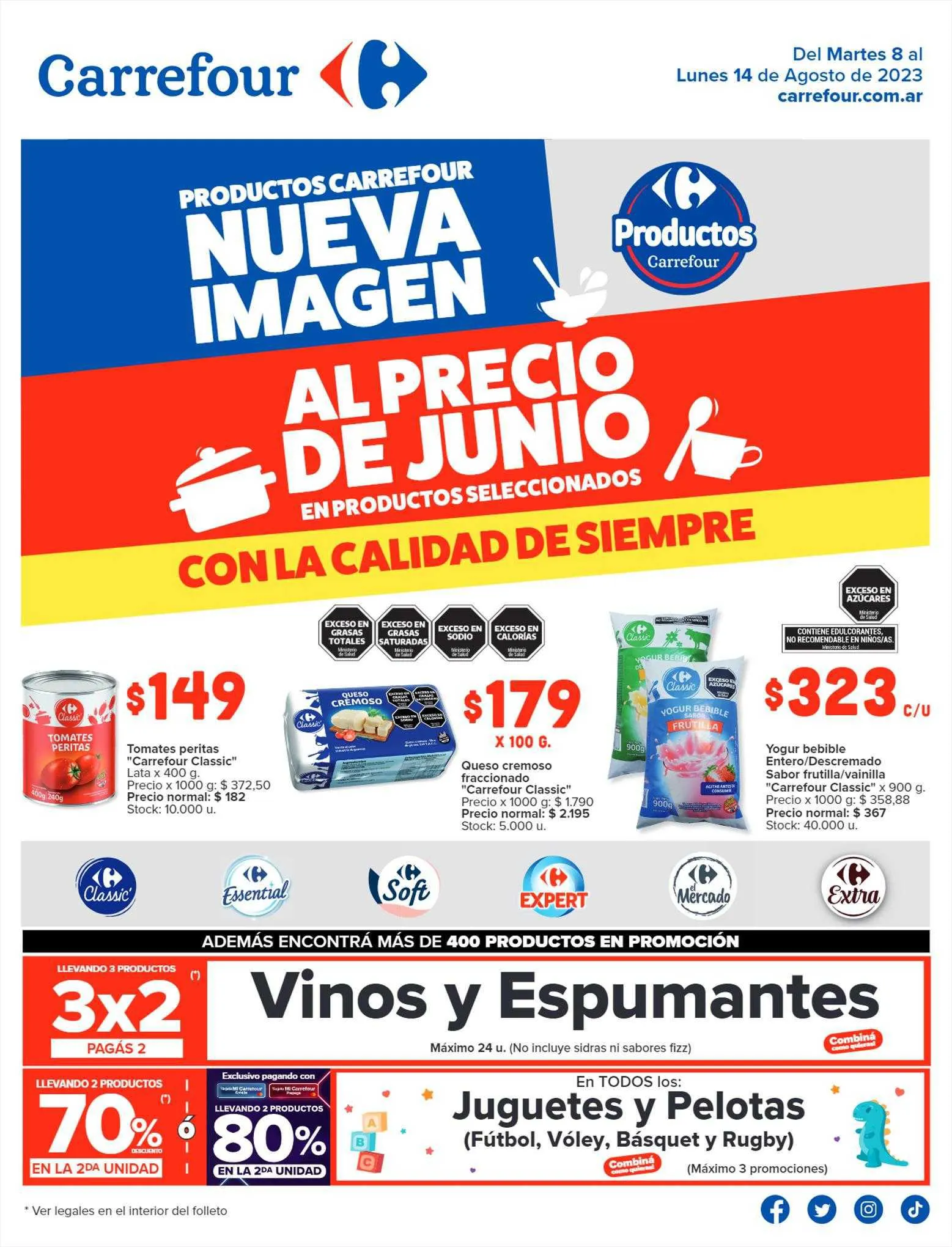 Ofertas de Catálogo Carrefour 1 de agosto al 13 de agosto 2023 - Página 1 del catálogo
