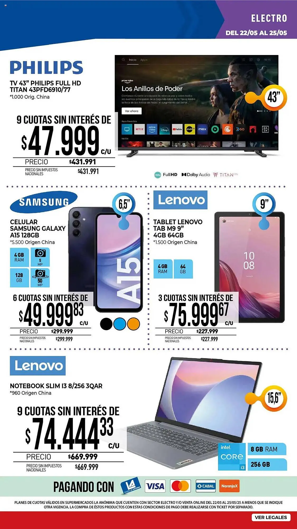 Ofertas de Catálogo La Anonima 22 de mayo al 2 de junio 2025 - Página 109 del catálogo