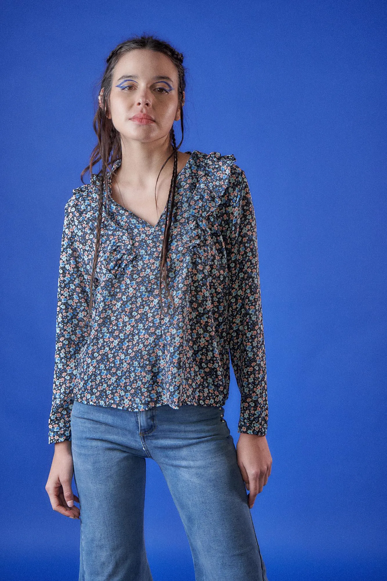 blusa haring liberty celeste
