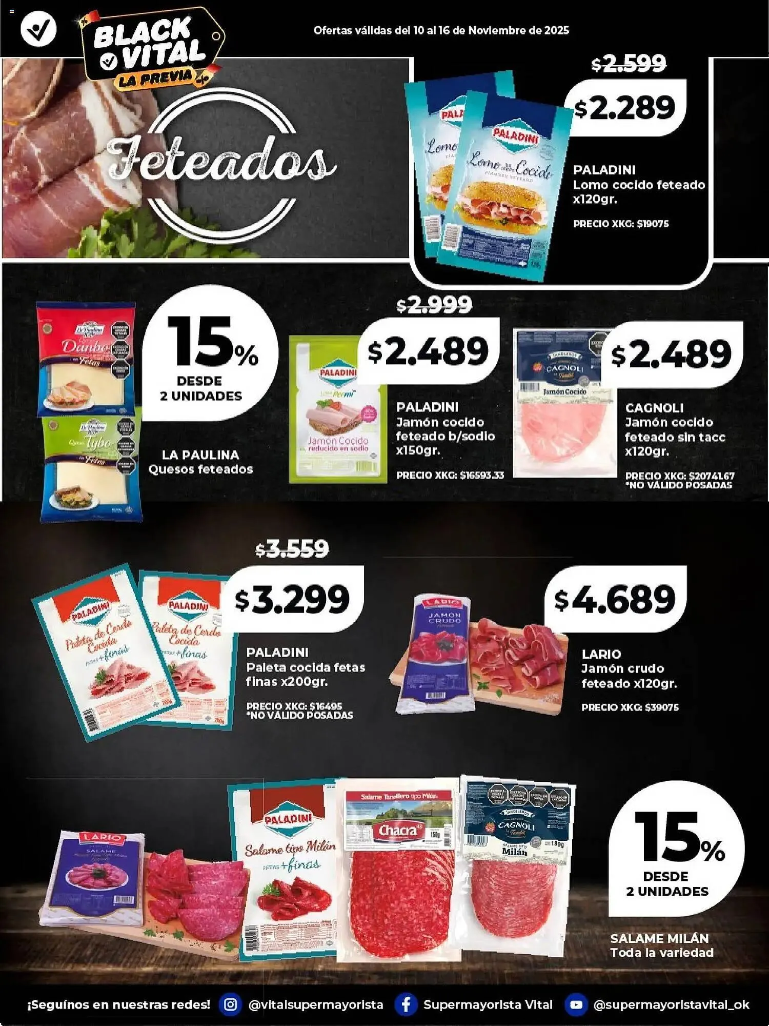 Ofertas de Catálogo Supermayorista Vital 10 de noviembre al 16 de noviembre 2025 - Página 11 del catálogo