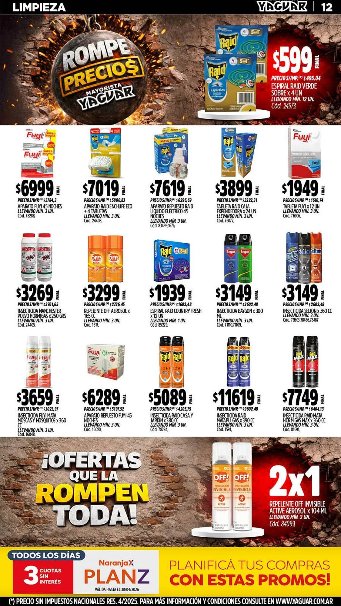 Ofertas de Catálogo Supermercados Yaguar 6 de abril al 12 de abril 2026 - Página 12 del catálogo