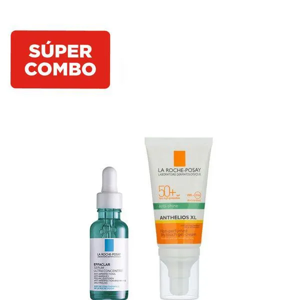 Kit Effalar Duo Sérum x 30 ml + Anthelios Gel Crema Toque Seco Antibrillo Fps 50+