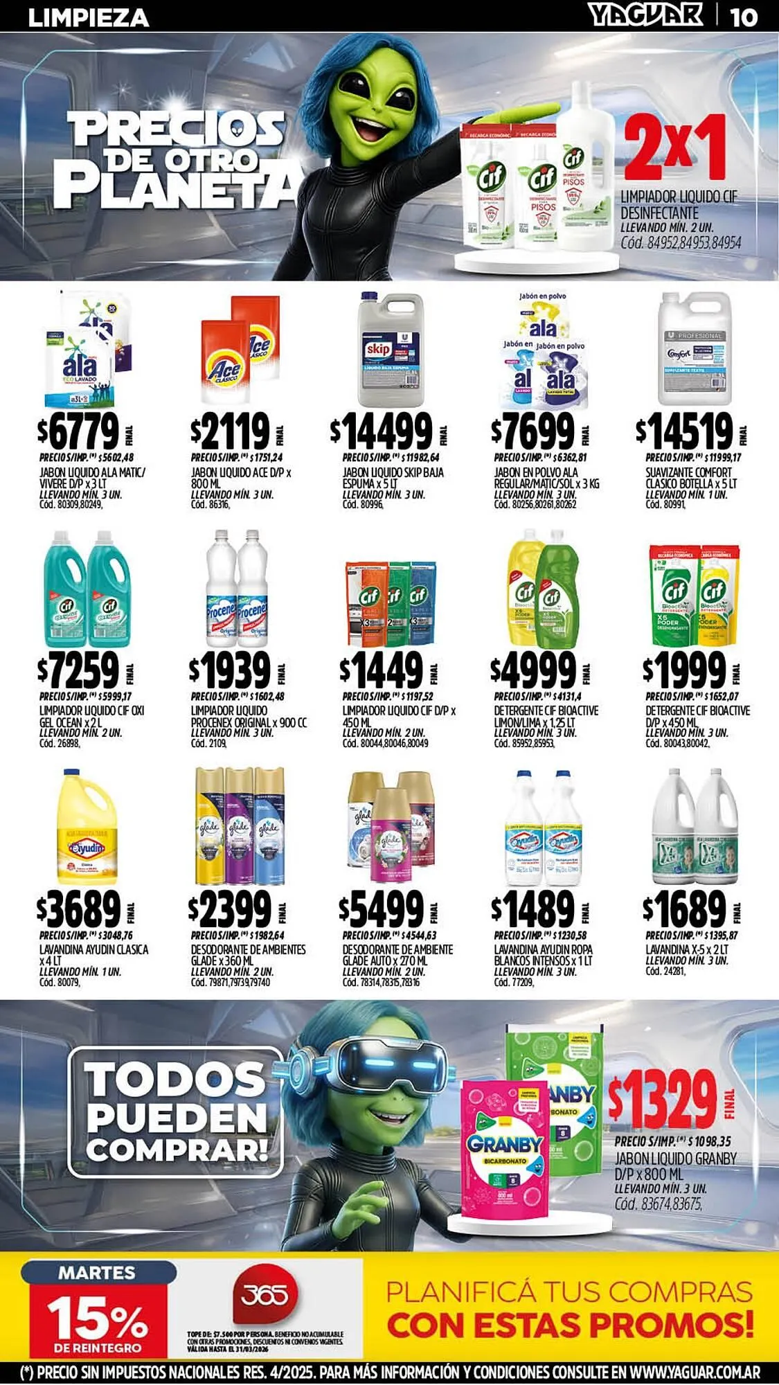 Ofertas de Catálogo Supermercados Yaguar 9 de marzo al 15 de marzo 2026 - Página 10 del catálogo