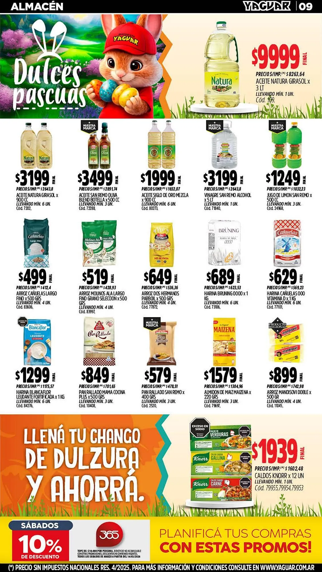 Ofertas de Catálogo Supermercados Yaguar 16 de marzo al 30 de marzo 2026 - Página 9 del catálogo