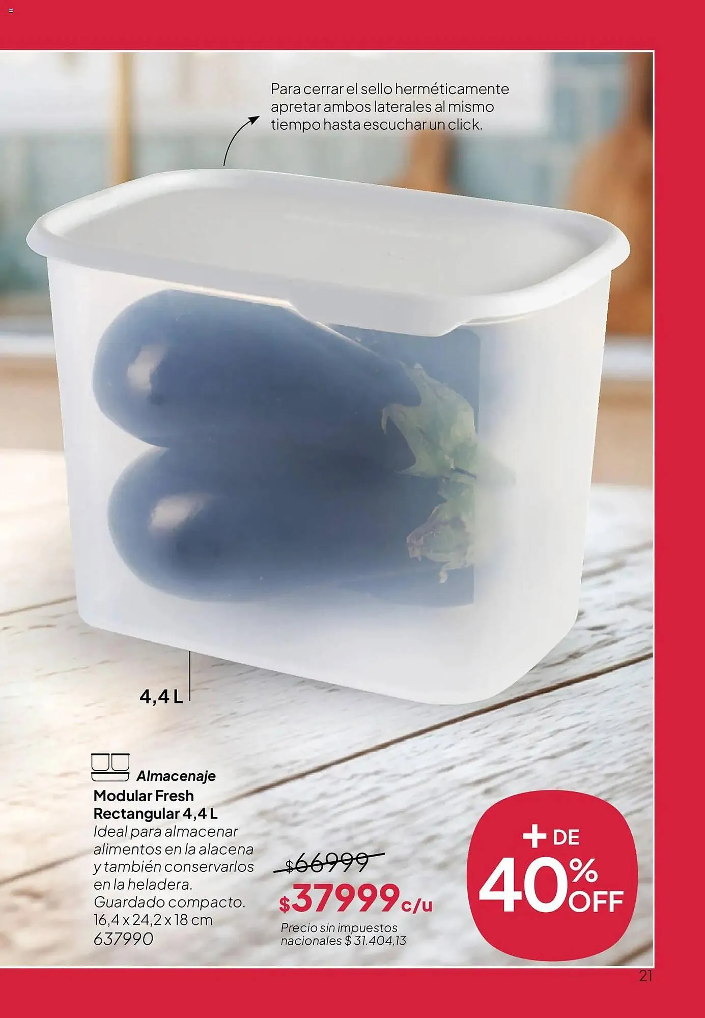 Ofertas de Folleto Tupperware 28 de abril al 31 de mayo 2026 - Página 22 del catálogo