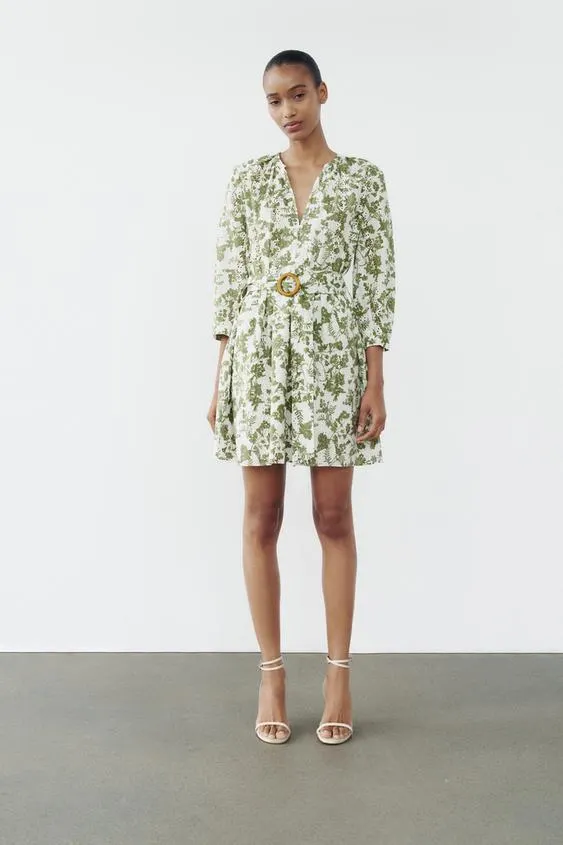 VESTIDO CAMISERO BORDADOS PERFORADOS