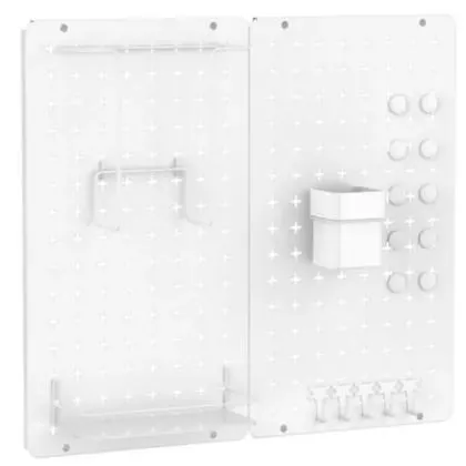 Panel de pared metálico blanco 20 piezas