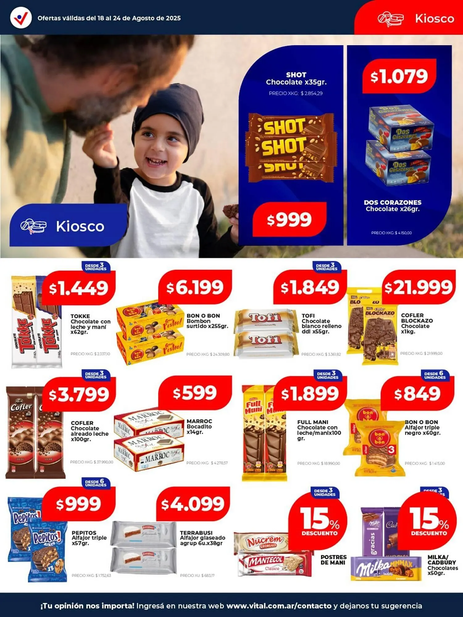 Ofertas de Catálogo Supermayorista Vital 18 de agosto al 24 de agosto 2025 - Página 18 del catálogo