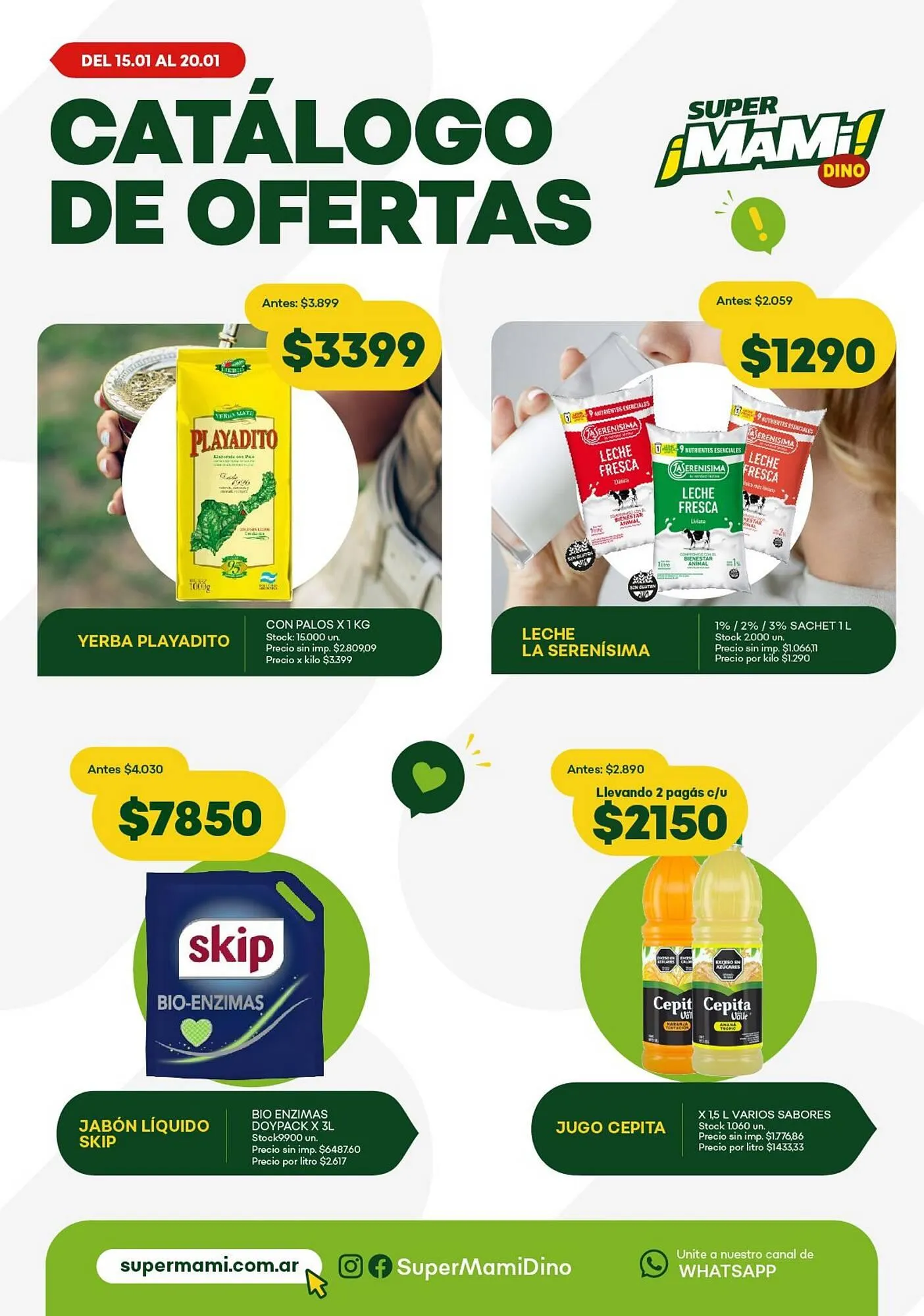 Ofertas de Catálogo Super MAMI 14 de enero al 20 de enero 2026 - Página 1 del catálogo