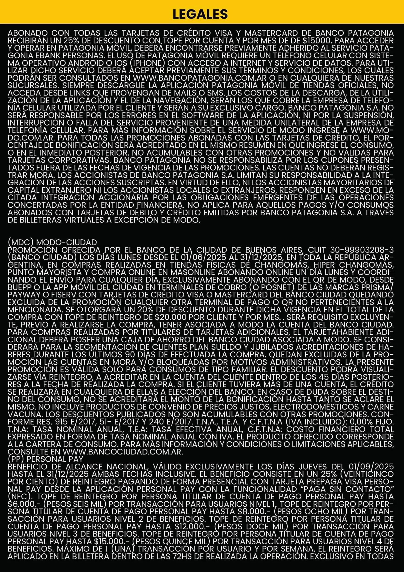 Ofertas de catálogo Changomas 1 de septiembre al 30 de septiembre 2025 - Página 10 del catálogo