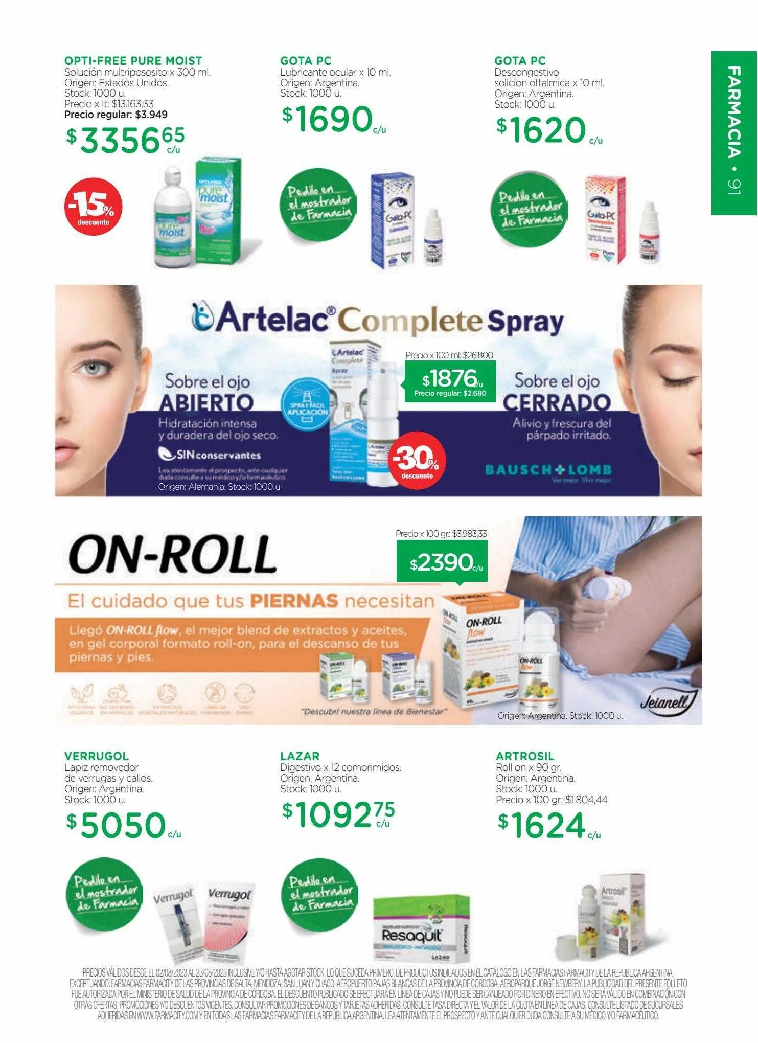 Ofertas de Catálogo Farmacity 1 de junio al 30 de septiembre 2023 - Página 91 del catálogo