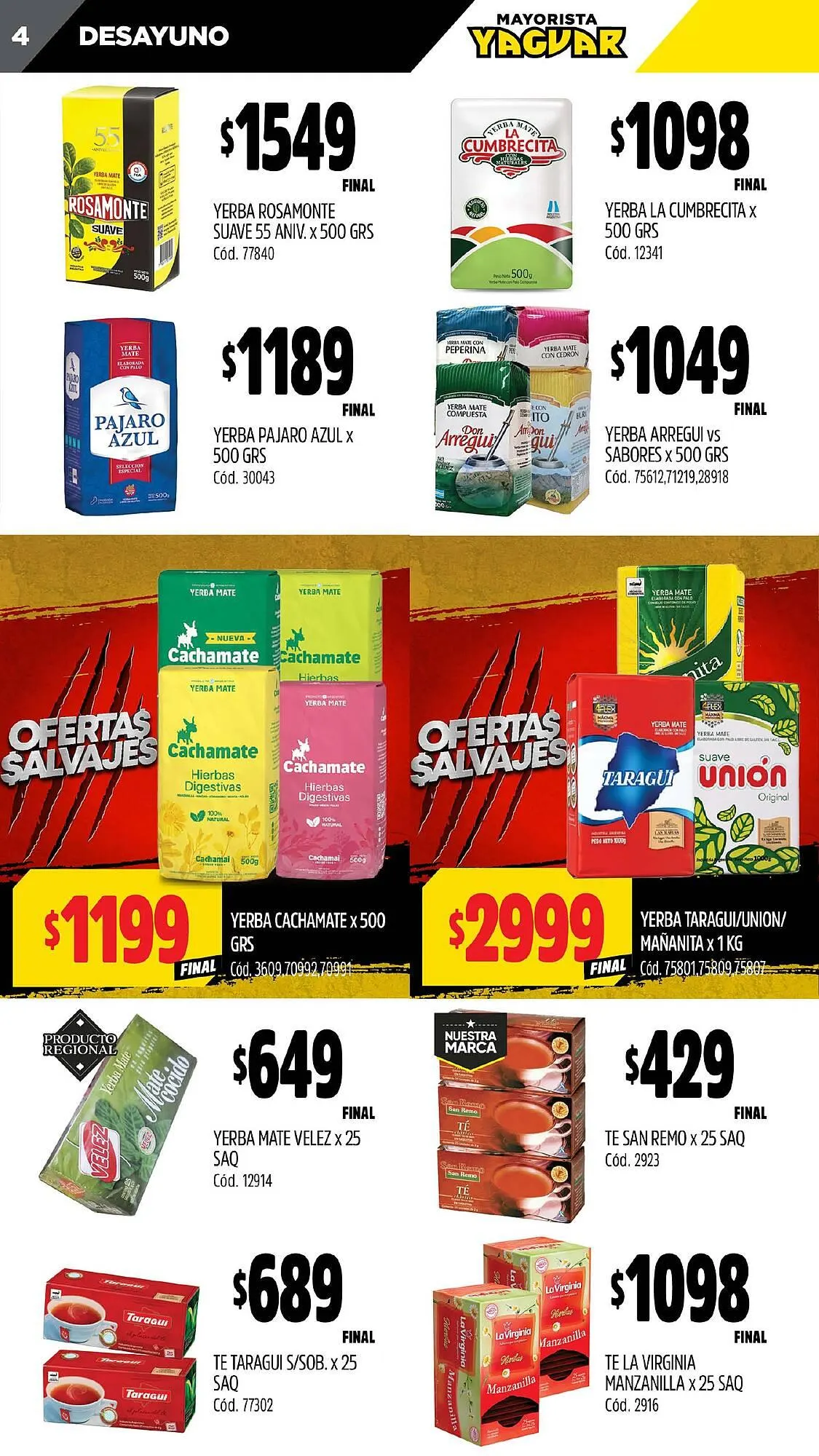 Ofertas de Catálogo Supermercados Yaguar 6 de enero al 12 de enero 2025 - Página 4 del catálogo
