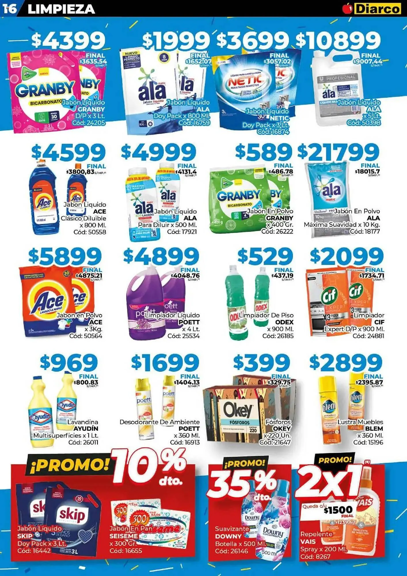 Ofertas de Catálogo Diarco 26 de mayo al 31 de mayo 2025 - Página 36 del catálogo