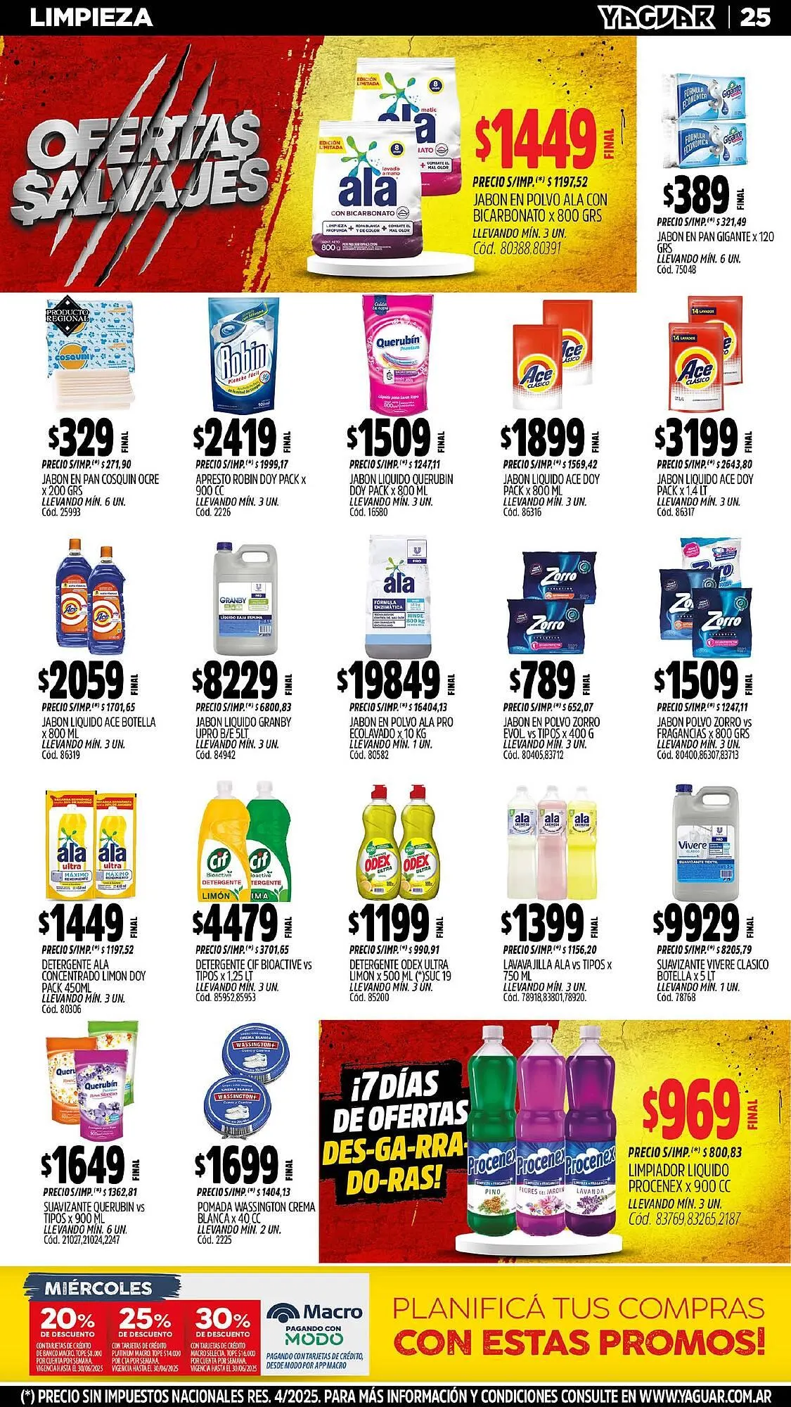 Ofertas de Catálogo Supermercados Yaguar 30 de junio al 6 de julio 2025 - Página 24 del catálogo