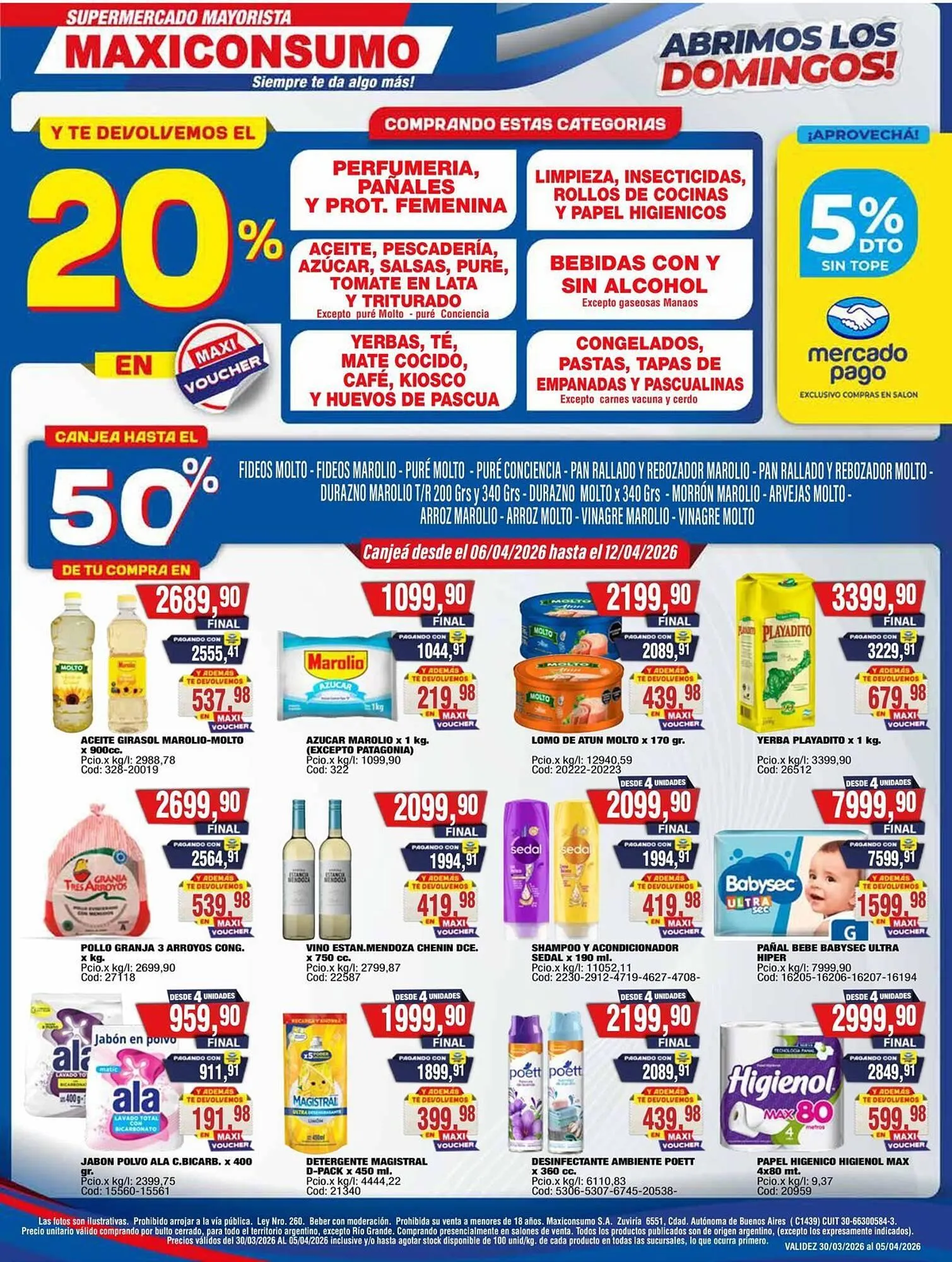 Ofertas de Revista Maxiconsumo 30 de marzo al 12 de abril 2026 - Página 1 del catálogo
