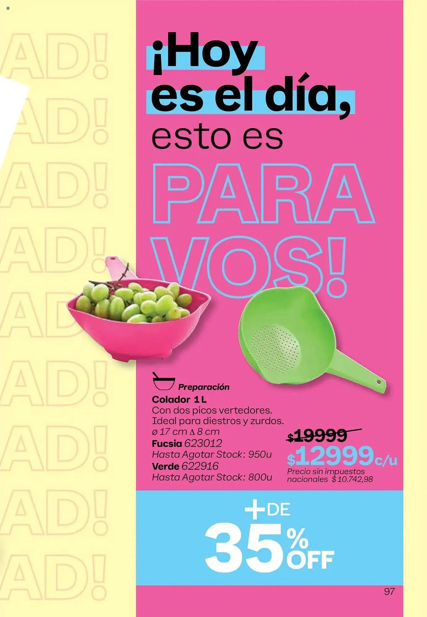 Ofertas de Folleto Tupperware 13 de octubre al 3 de noviembre 2025 - Página 98 del catálogo