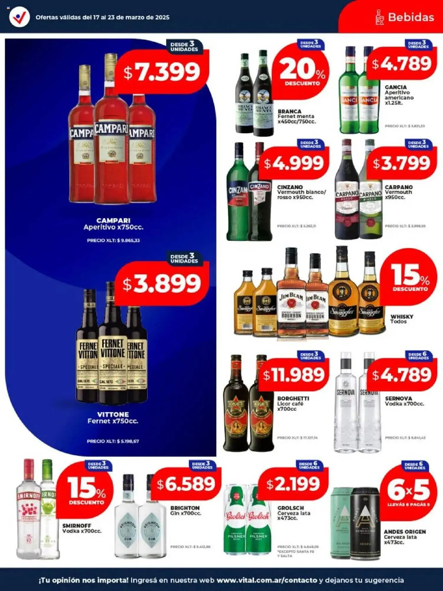 Ofertas de Catálogo Supermayorista Vital 17 de marzo al 23 de marzo 2025 - Página 12 del catálogo