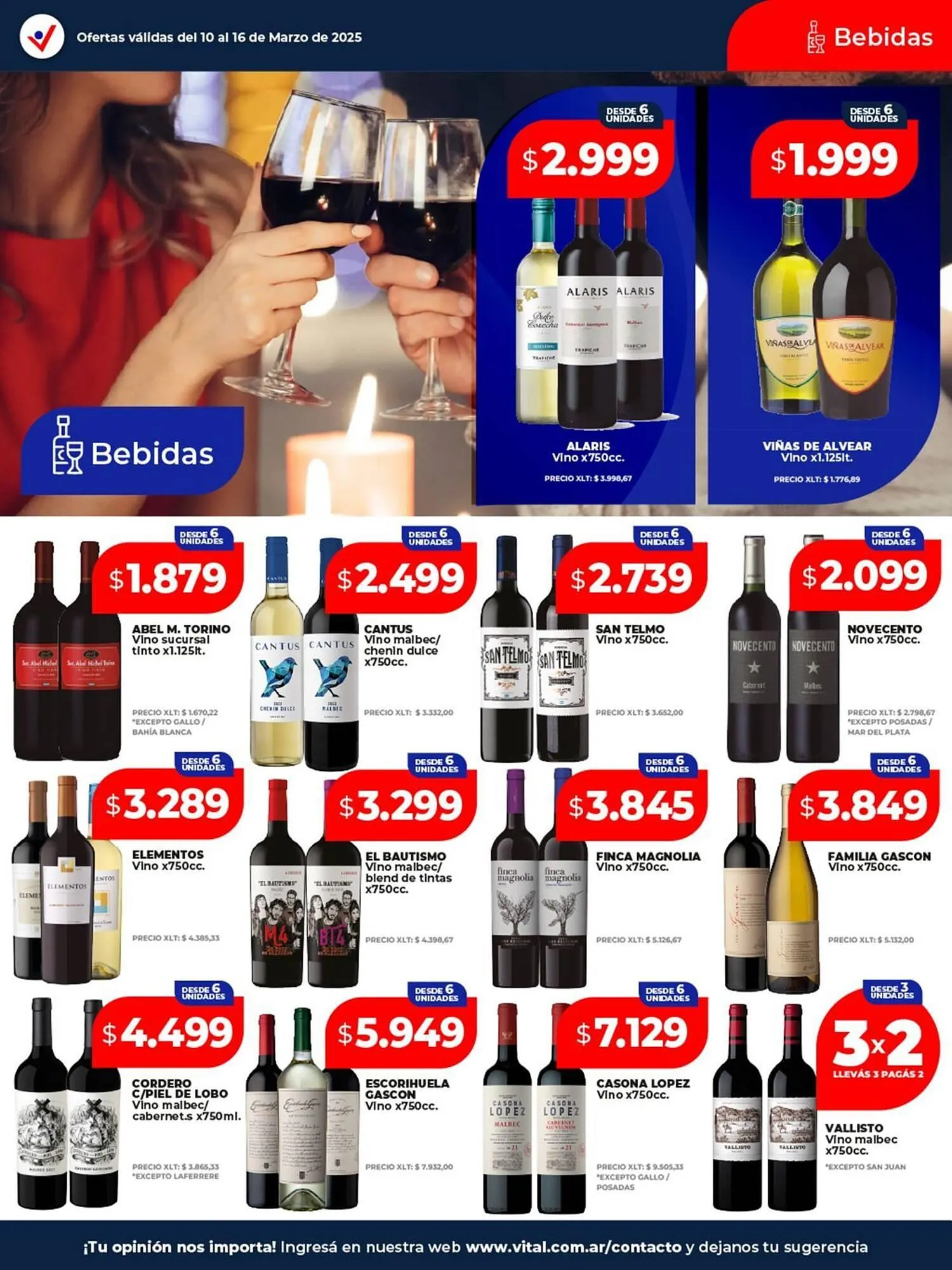 Ofertas de Catálogo Supermayorista Vital 10 de marzo al 16 de marzo 2025 - Página 13 del catálogo