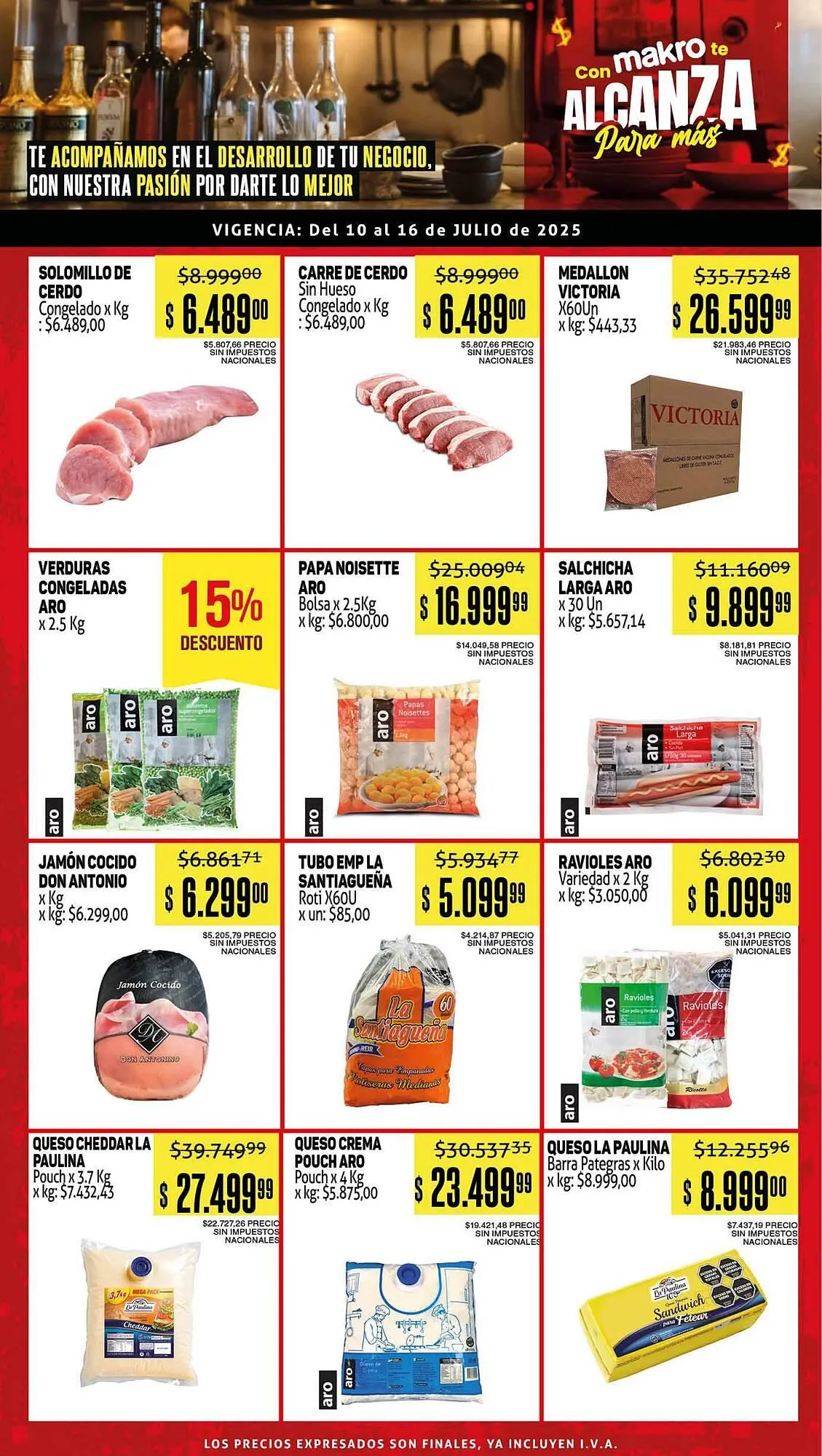 Ofertas de Catálogo Makro 10 de julio al 16 de julio 2025 - Página 1 del catálogo