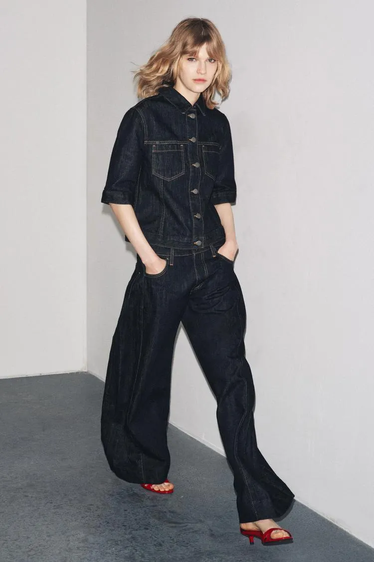 CAMISA DENIM BOLSILLOS ZW COLLECTION