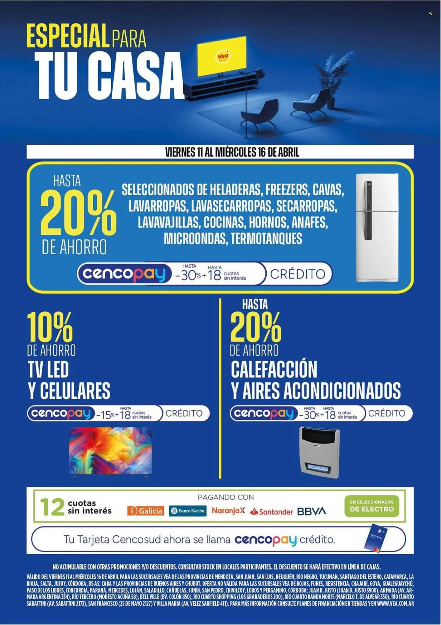 Ofertas de Catálogo Supermercados Vea 11 de abril al 17 de abril 2025 - Página 1 del catálogo