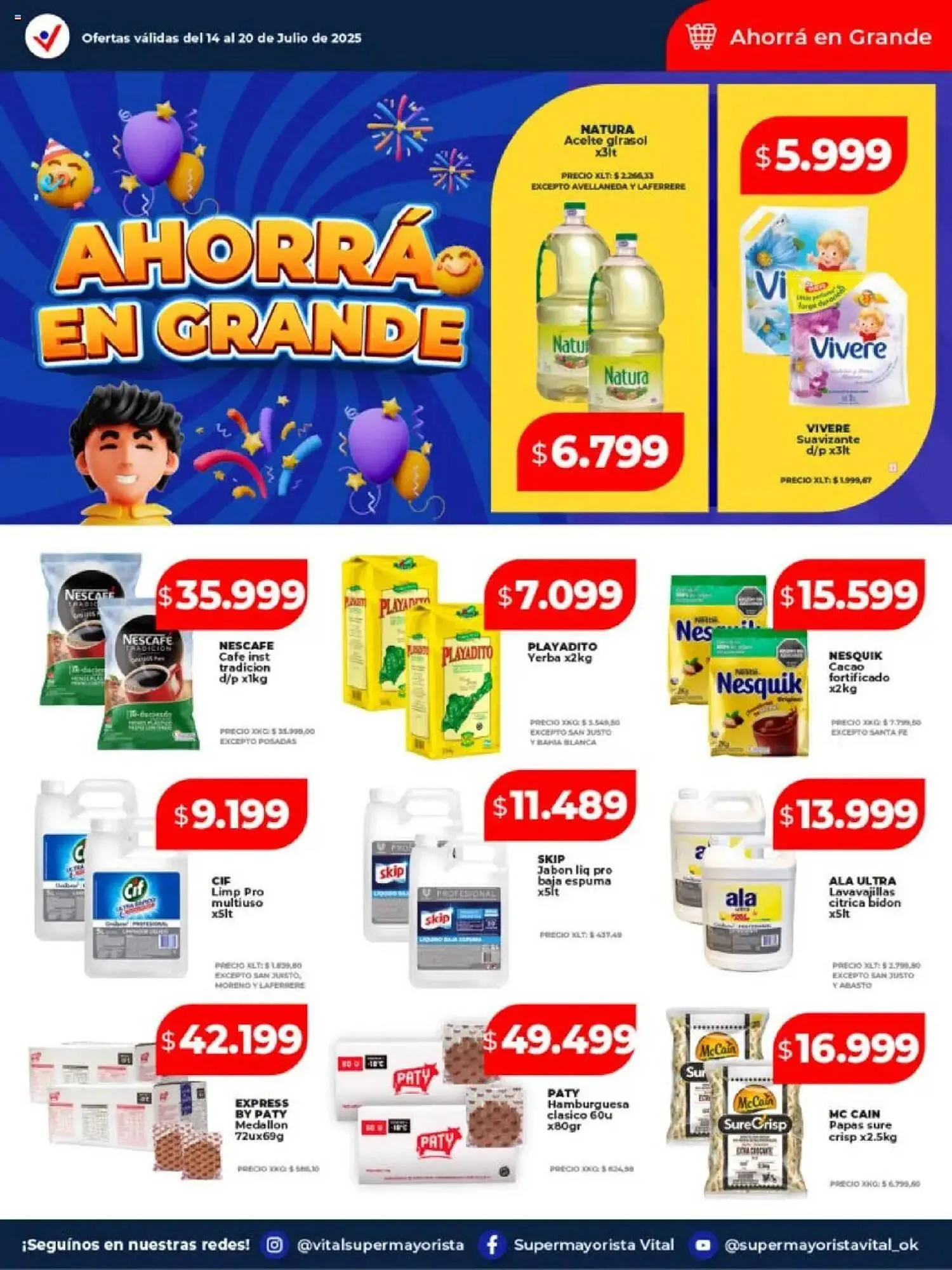 Ofertas de Catálogo Supermayorista Vital 14 de julio al 21 de julio 2025 - Página 22 del catálogo