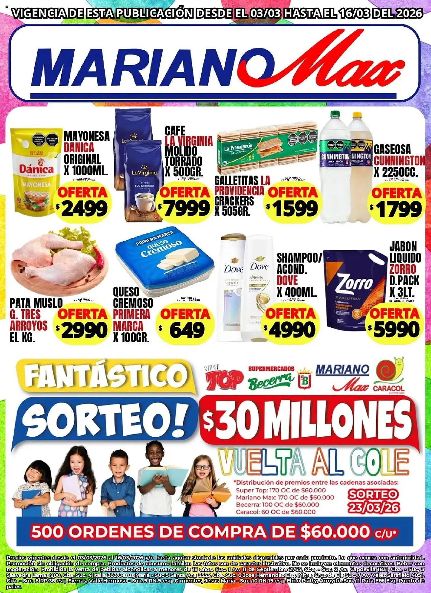 Ofertas de Catálogo Supermercados Mariano Max 3 de marzo al 16 de marzo 2026 - Página 1 del catálogo