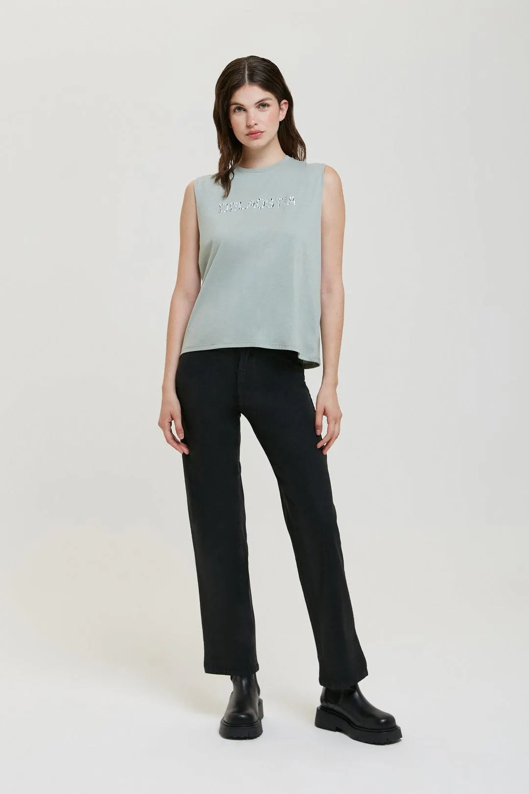 Musculosa Delaostia Cebra - Verde