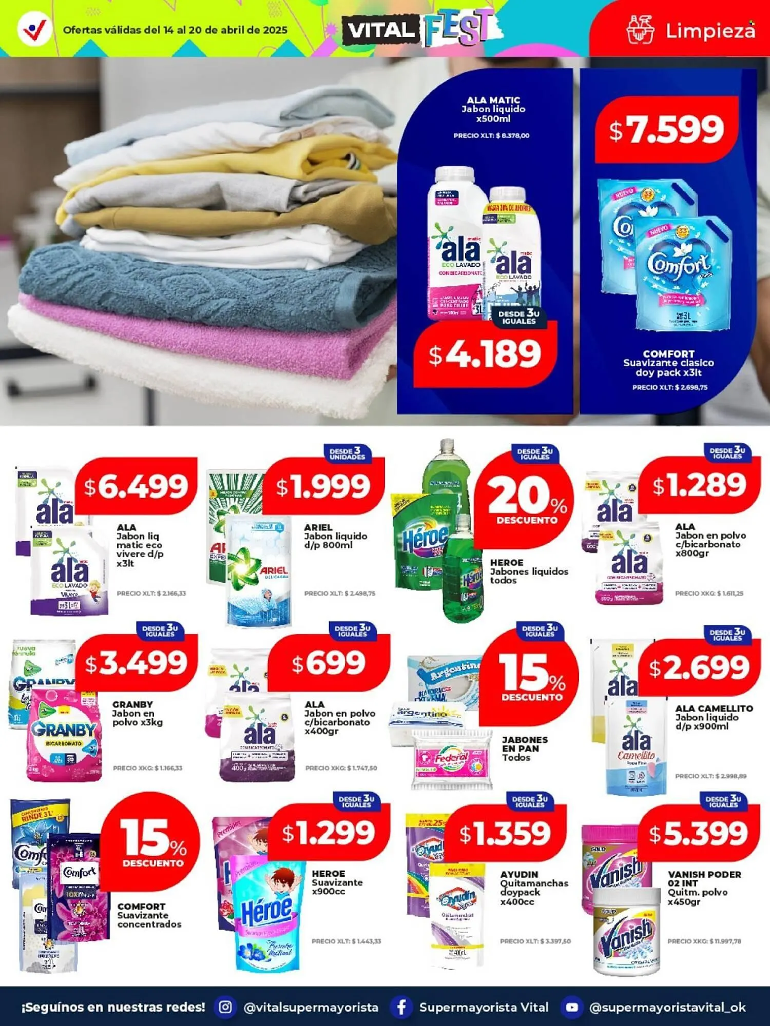 Ofertas de Catálogo Supermayorista Vital 14 de abril al 20 de abril 2025 - Página 9 del catálogo