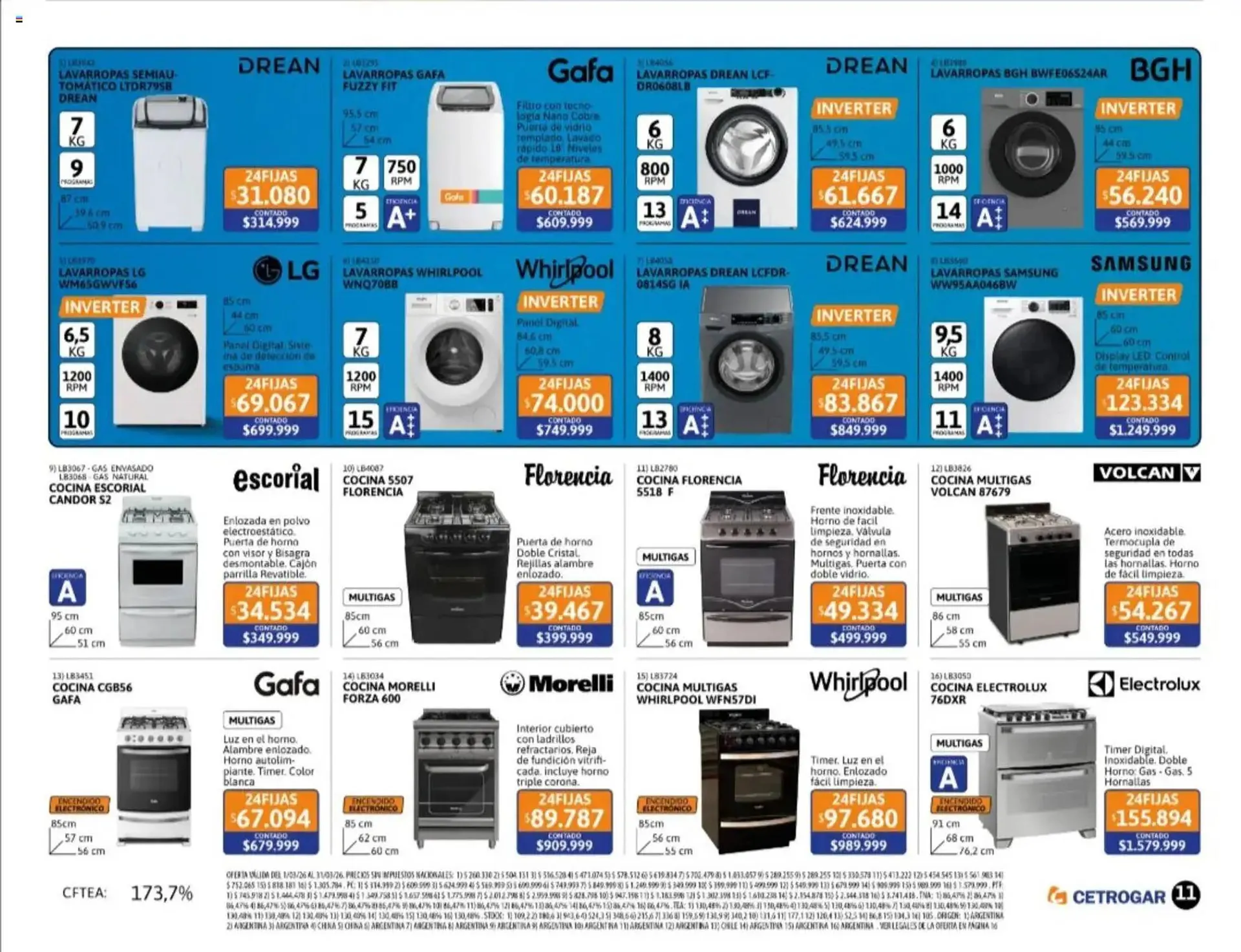 Ofertas de Catálogo Cetrogar 5 de marzo al 31 de marzo 2026 - Página 11 del catálogo