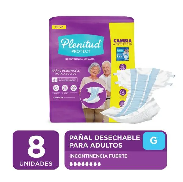 30241096 Pañal Plenitud Protect Gde X8