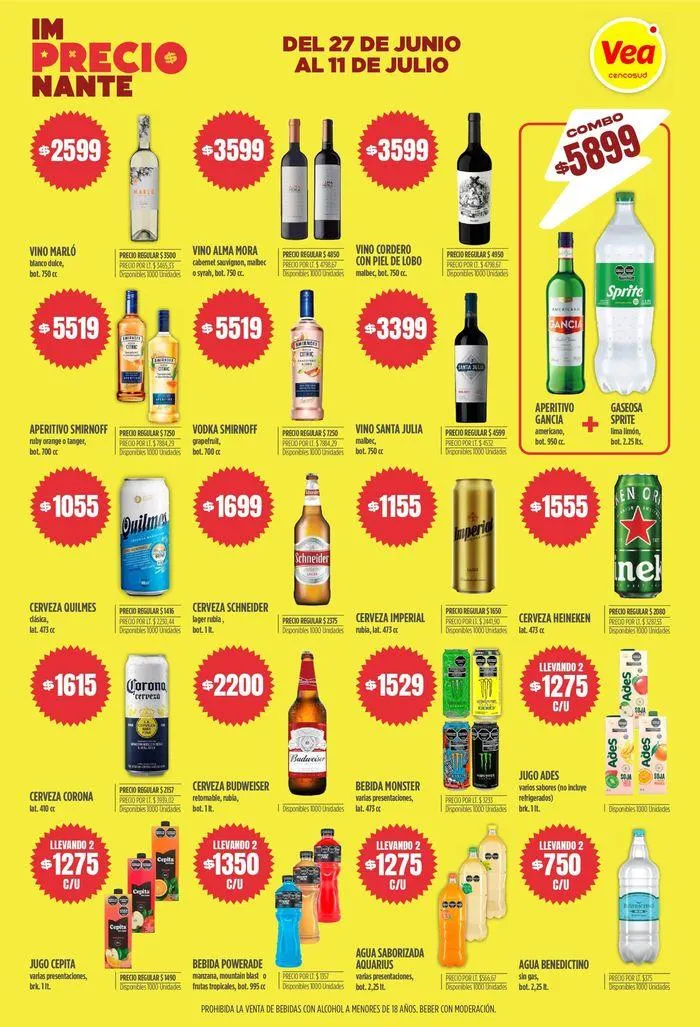 Ofertas de Ofertas Im-Precio-Nante Vea Región NOA 5 de julio al 11 de julio 2024 - Página 5 del catálogo