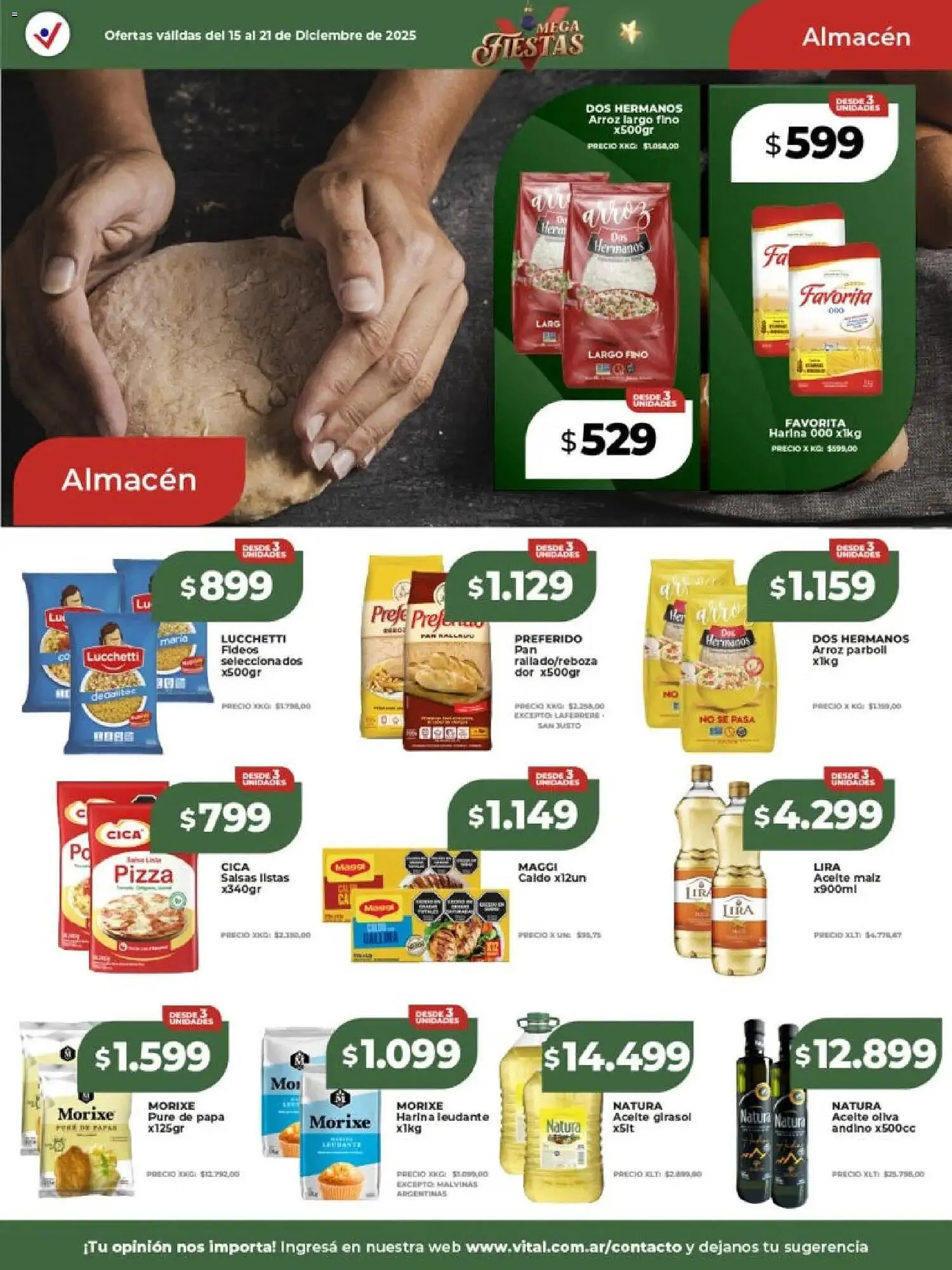 Ofertas de Catálogo Supermayorista Vital 15 de diciembre al 21 de diciembre 2025 - Página 12 del catálogo