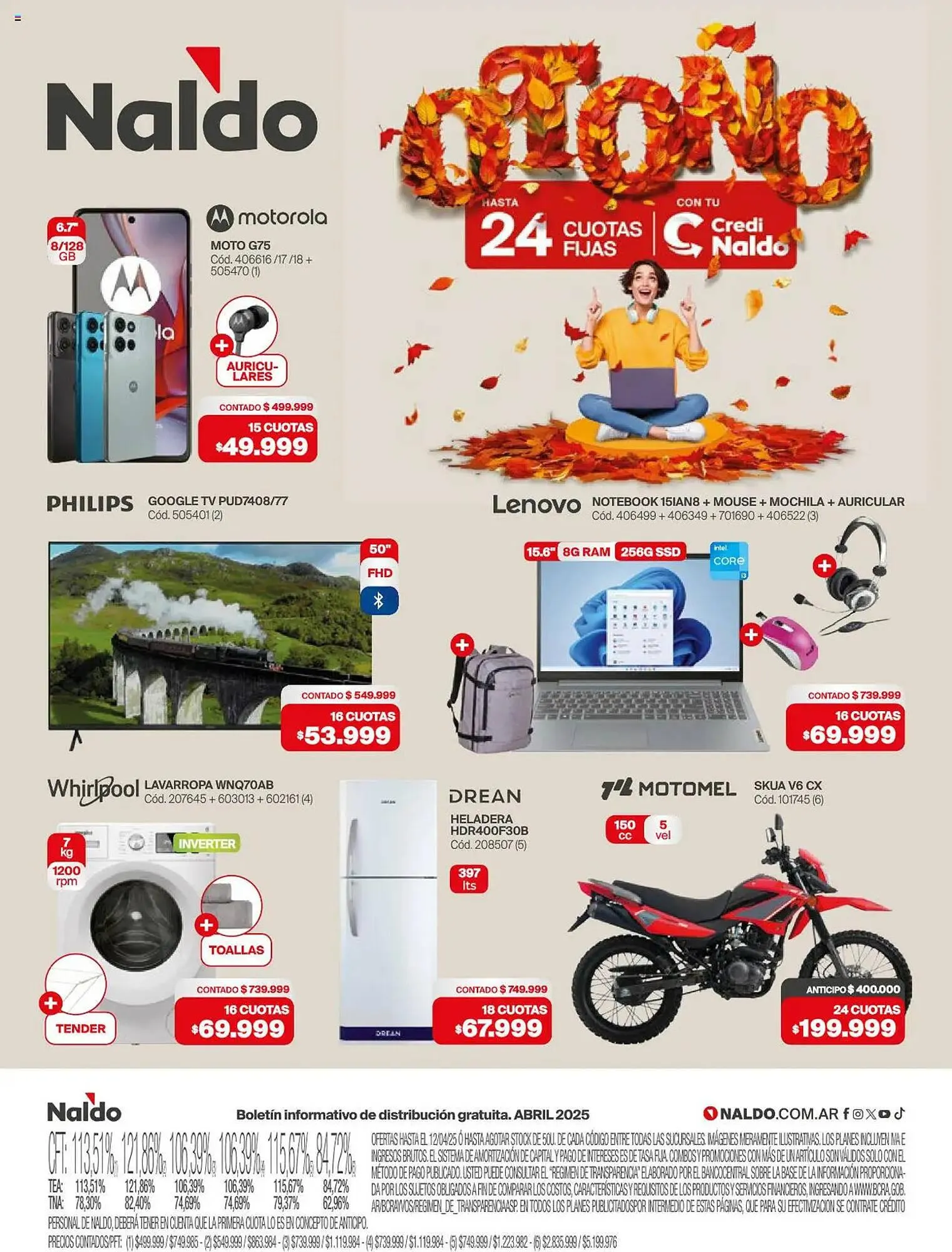 Ofertas de Catálogo Naldo Lombardi 1 de abril al 30 de abril 2025 - Página 1 del catálogo