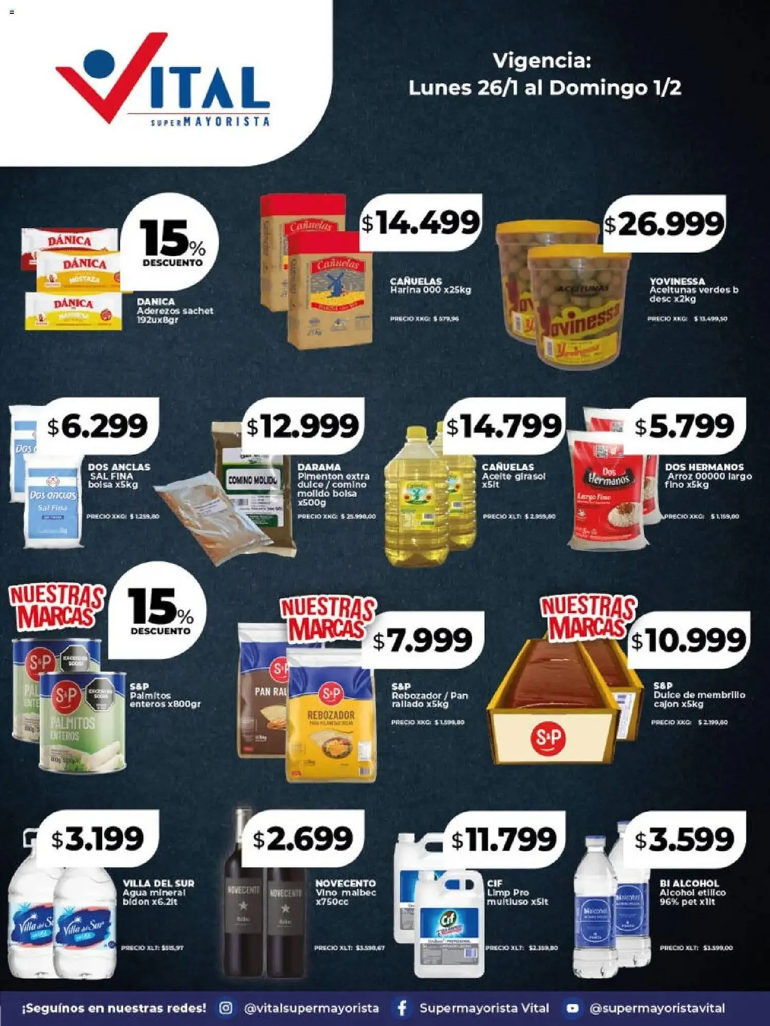 Ofertas de Catálogo Supermayorista Vital 26 de enero al 1 de febrero 2026 - Página 3 del catálogo