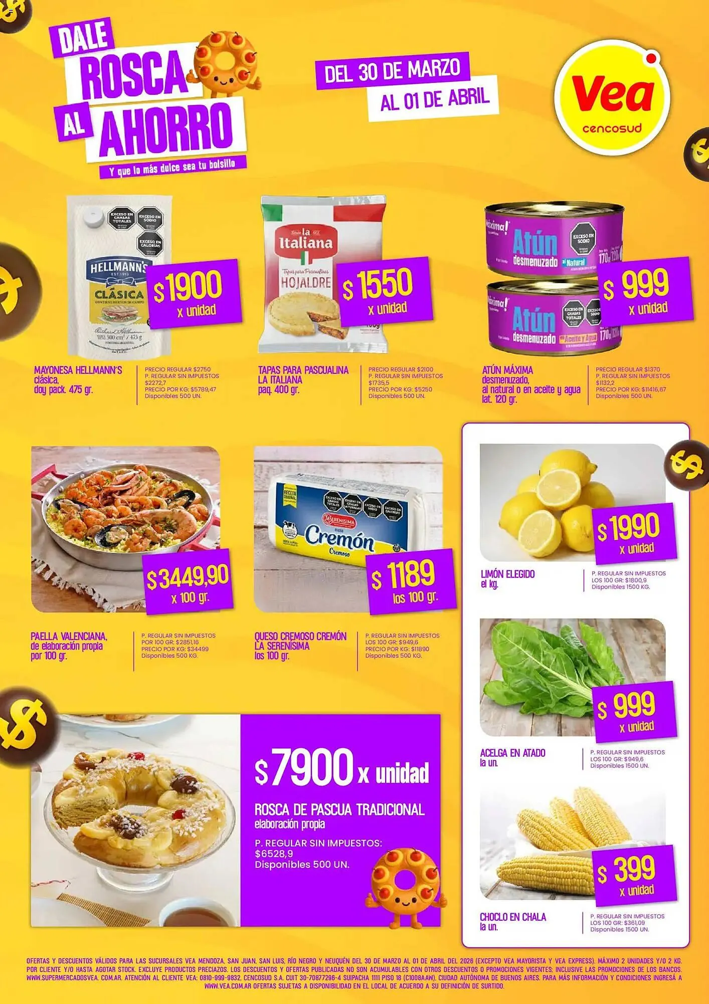 Ofertas de Catálogo Supermercados Vea 30 de marzo al 1 de abril 2026 - Página 1 del catálogo
