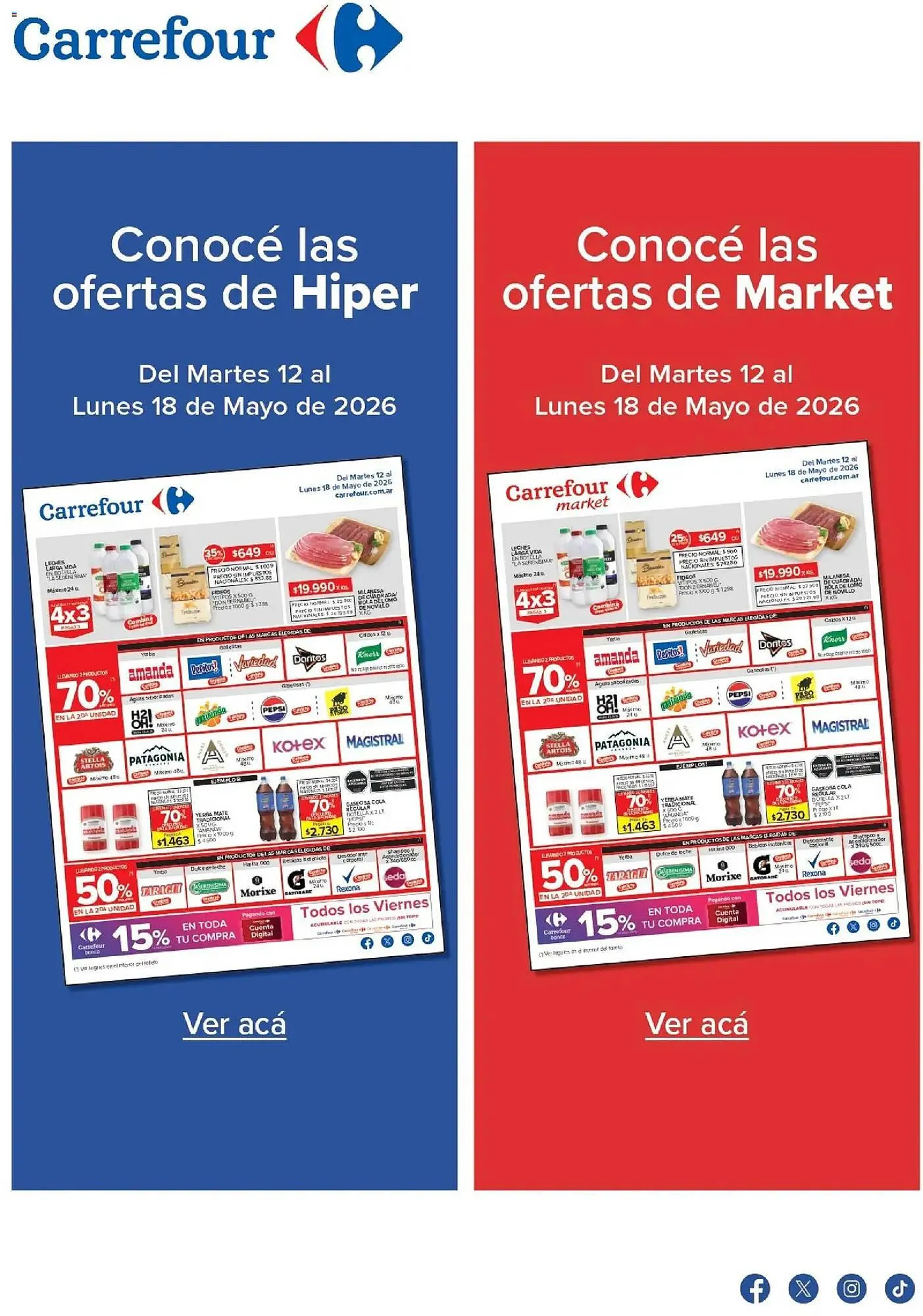 Ofertas de Catálogo Carrefour 12 de mayo al 18 de mayo 2026 - Página 1 del catálogo