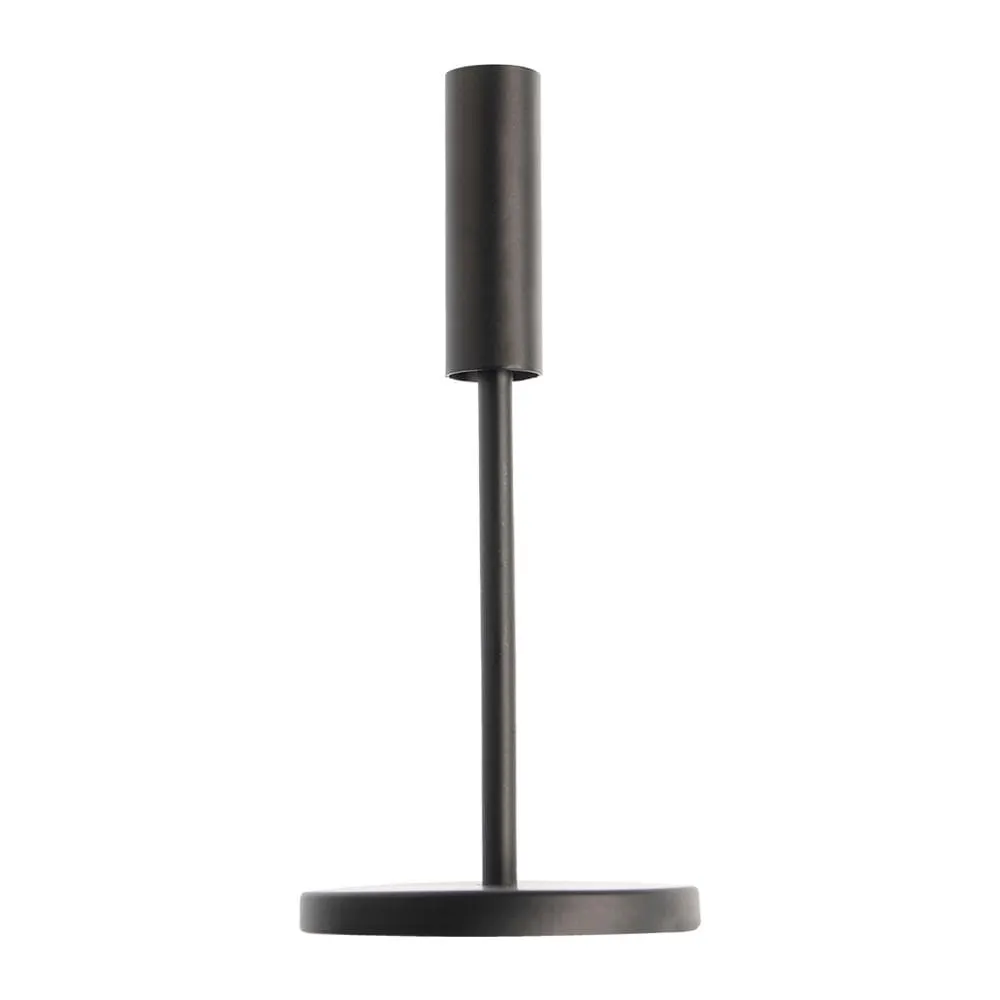 Candelabro Metalico Negro Grande Boho Simplicity Deco
