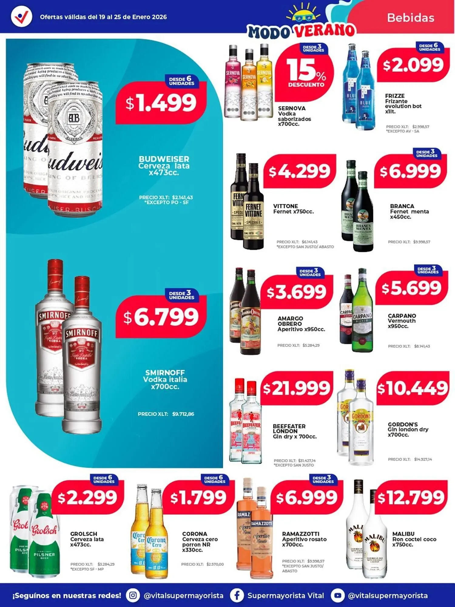 Ofertas de Catálogo Supermayorista Vital 19 de enero al 25 de enero 2026 - Página 15 del catálogo