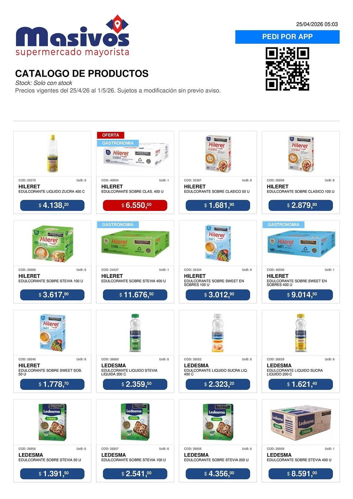 Ofertas de Catálogo Masivos 25 de abril al 1 de mayo 2026 - Página 20 del catálogo